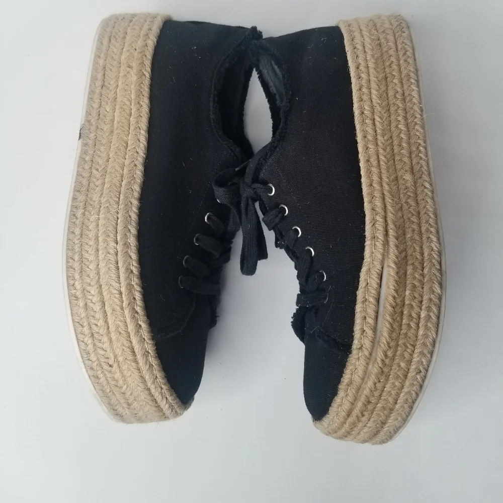 SCHUTZ Luana Espadrille Platform Tie Sneakers